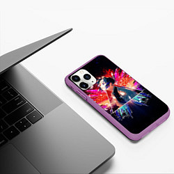 Чехол iPhone 11 Pro матовый Шинобу Кочо, цвет: 3D-фиолетовый — фото 2