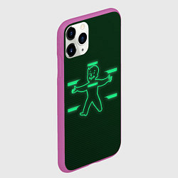 Чехол iPhone 11 Pro матовый Vault-Boy HP, цвет: 3D-фиолетовый — фото 2