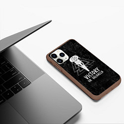 Чехол iPhone 11 Pro матовый Victory or Valhalla, цвет: 3D-коричневый — фото 2