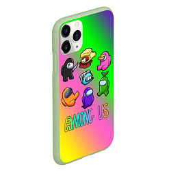 Чехол iPhone 11 Pro матовый AMONG US, цвет: 3D-салатовый — фото 2