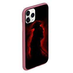 Чехол iPhone 11 Pro матовый Samurai, цвет: 3D-малиновый — фото 2