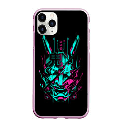 Чехол iPhone 11 Pro матовый Cyber Samurai, цвет: 3D-розовый