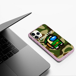 Чехол iPhone 11 Pro матовый Hero be sus, цвет: 3D-розовый — фото 2