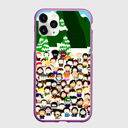 Чехол iPhone 11 Pro матовый Южный Парк South Park, цвет: 3D-фиолетовый