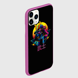 Чехол iPhone 11 Pro матовый Cyber Samurai, цвет: 3D-фиолетовый — фото 2