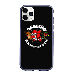 Чехол iPhone 11 Pro матовый Dab-Santa, цвет: 3D-серый