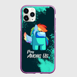 Чехол iPhone 11 Pro матовый AMONG US - ПОНИ