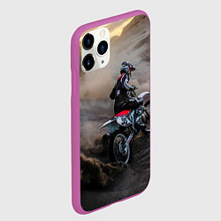 Чехол iPhone 11 Pro матовый Душа питбайкера, цвет: 3D-фиолетовый — фото 2