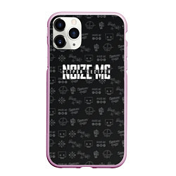 Чехол iPhone 11 Pro матовый Noize MC, цвет: 3D-розовый