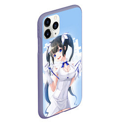 Чехол iPhone 11 Pro матовый Hestia, цвет: 3D-серый — фото 2