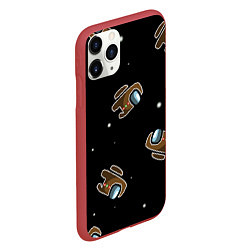 Чехол iPhone 11 Pro матовый Пряник among us, цвет: 3D-красный — фото 2
