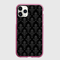 Чехол iPhone 11 Pro матовый Готический рисунок, цвет: 3D-малиновый