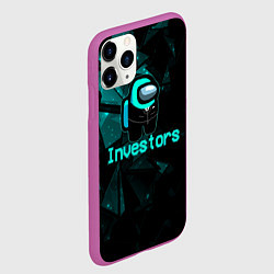 Чехол iPhone 11 Pro матовый Among Us Investors, цвет: 3D-фиолетовый — фото 2