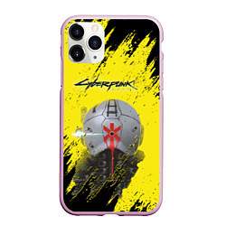 Чехол iPhone 11 Pro матовый Cyberpunk 2077, цвет: 3D-розовый