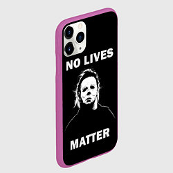 Чехол iPhone 11 Pro матовый MICHAEL MYERS, цвет: 3D-фиолетовый — фото 2