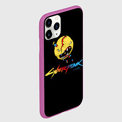 Чехол iPhone 11 Pro матовый Cyberpunk 2077, цвет: 3D-фиолетовый — фото 2