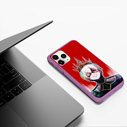 Чехол iPhone 11 Pro матовый Ken King, цвет: 3D-фиолетовый — фото 2