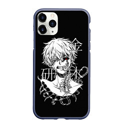 Чехол iPhone 11 Pro матовый Ken and scolopendra, цвет: 3D-серый