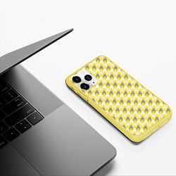 Чехол iPhone 11 Pro матовый Ultimate Houndstooth, цвет: 3D-желтый — фото 2