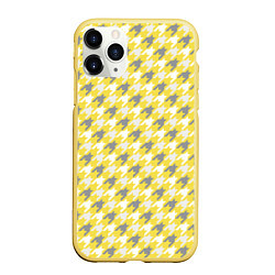 Чехол iPhone 11 Pro матовый Ultimate Houndstooth, цвет: 3D-желтый