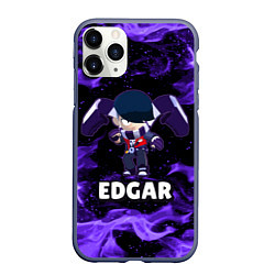 Чехол iPhone 11 Pro матовый BRAWL STARS EDGAR, цвет: 3D-серый