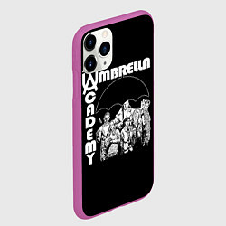 Чехол iPhone 11 Pro матовый Umbrella academy, цвет: 3D-фиолетовый — фото 2