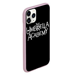 Чехол iPhone 11 Pro матовый Umbrella academy, цвет: 3D-розовый — фото 2