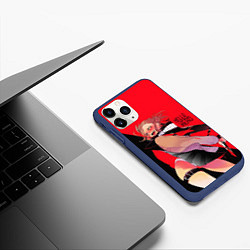 Чехол iPhone 11 Pro матовый Hello Hero, цвет: 3D-тёмно-синий — фото 2