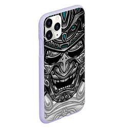 Чехол iPhone 11 Pro матовый Cyber Samurai, цвет: 3D-светло-сиреневый — фото 2