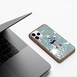 Чехол iPhone 11 Pro матовый Genshin Impact, цвет: 3D-коричневый — фото 2