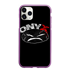 Чехол iPhone 11 Pro матовый Onyx, цвет: 3D-фиолетовый