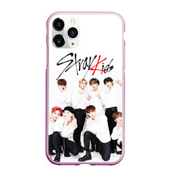 Чехол iPhone 11 Pro матовый STRAY KIDS, цвет: 3D-розовый