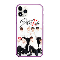 Чехол iPhone 11 Pro матовый STRAY KIDS, цвет: 3D-фиолетовый