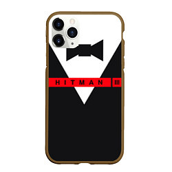 Чехол iPhone 11 Pro матовый Hitman III, цвет: 3D-коричневый