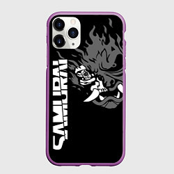 Чехол iPhone 11 Pro матовый SAMURAI 2077, цвет: 3D-фиолетовый