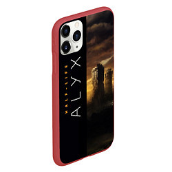 Чехол iPhone 11 Pro матовый Half-Life Alyx, цвет: 3D-красный — фото 2