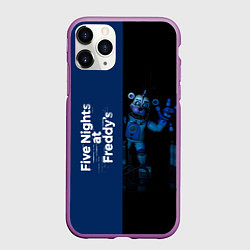 Чехол iPhone 11 Pro матовый Five Nights At Freddy, цвет: 3D-фиолетовый