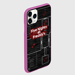 Чехол iPhone 11 Pro матовый Five Nights At Freddy, цвет: 3D-фиолетовый — фото 2
