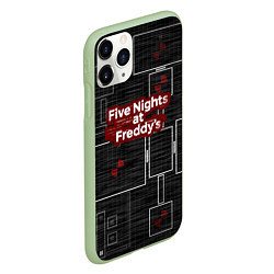 Чехол iPhone 11 Pro матовый Five Nights At Freddy, цвет: 3D-салатовый — фото 2