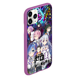 Чехол iPhone 11 Pro матовый Re:Zero Жизнь с нуля, цвет: 3D-фиолетовый — фото 2