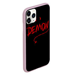 Чехол iPhone 11 Pro матовый ДЕМОН, цвет: 3D-розовый — фото 2
