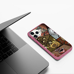 Чехол iPhone 11 Pro матовый Dont Starve, цвет: 3D-малиновый — фото 2