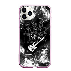 Чехол iPhone 11 Pro матовый The Beatles, цвет: 3D-розовый