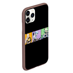 Чехол iPhone 11 Pro матовый Genshin Impact - Полоса, цвет: 3D-коричневый — фото 2