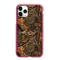 Чехол iPhone 11 Pro матовый Охотничий камуфляж