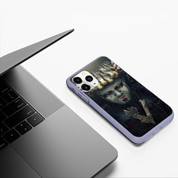 Чехол iPhone 11 Pro матовый Викинги - Ивар, цвет: 3D-светло-сиреневый — фото 2