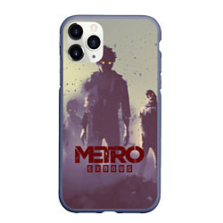 Чехол iPhone 11 Pro матовый Metro Exodus, цвет: 3D-серый