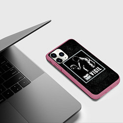 Чехол iPhone 11 Pro матовый Vigil, цвет: 3D-малиновый — фото 2