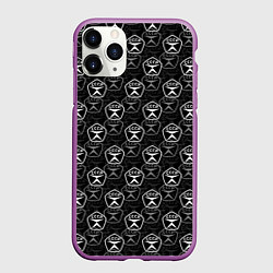 Чехол iPhone 11 Pro матовый СССР ПАТТЕРН, цвет: 3D-фиолетовый