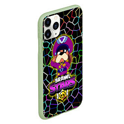 Чехол iPhone 11 Pro матовый Brawl StarsColonel Ruffs, цвет: 3D-салатовый — фото 2